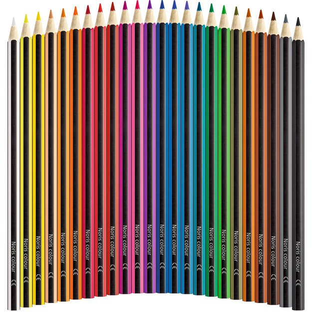 Spalvoti pieštukai STAEDTLER NORIS COLOUR 185, 24 spalvos