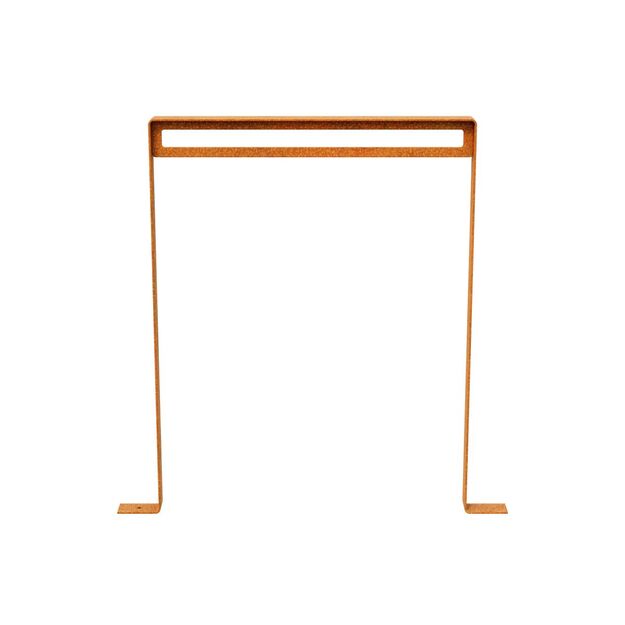 Corten bicycle rack MONTA 1