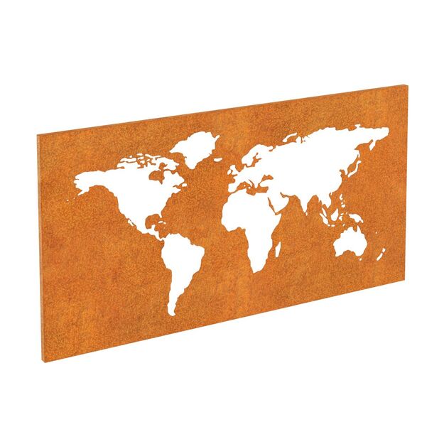 Corten Wall Map 1