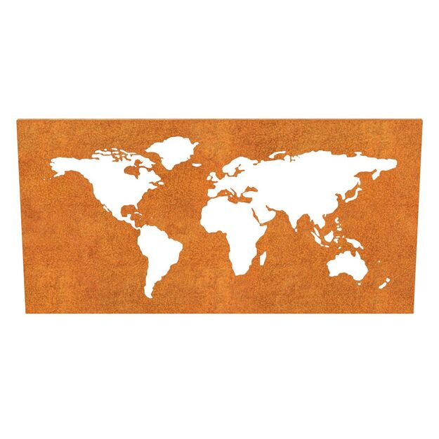 Corten Wall Map 1