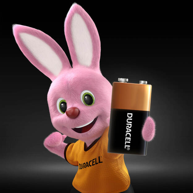 Baterijos DURACELL 9V, LR61, 1vnt