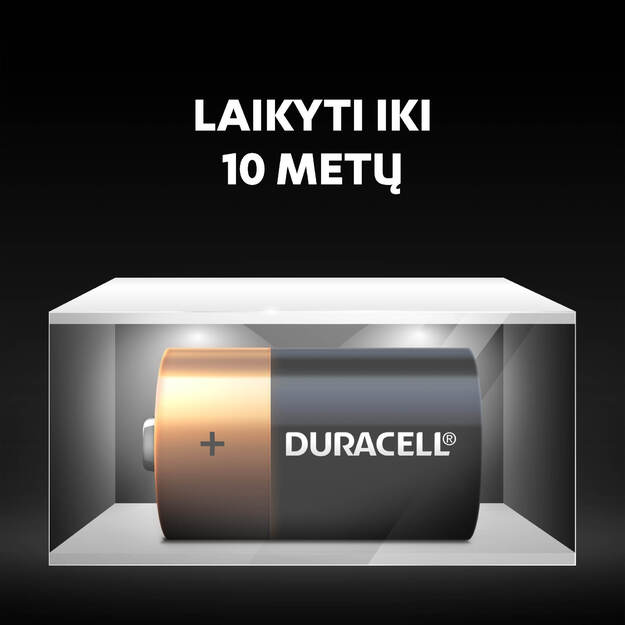Baterijos DURACELL D, LR20, 2vnt