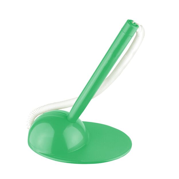 Antibakterinis tušinukas su stoveliu ir spauda, ICO T-PEN, 0,8 mm, baltas arba žalias