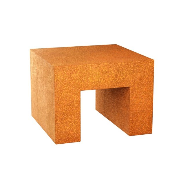 Garden pedestal Corten HIERRO 1