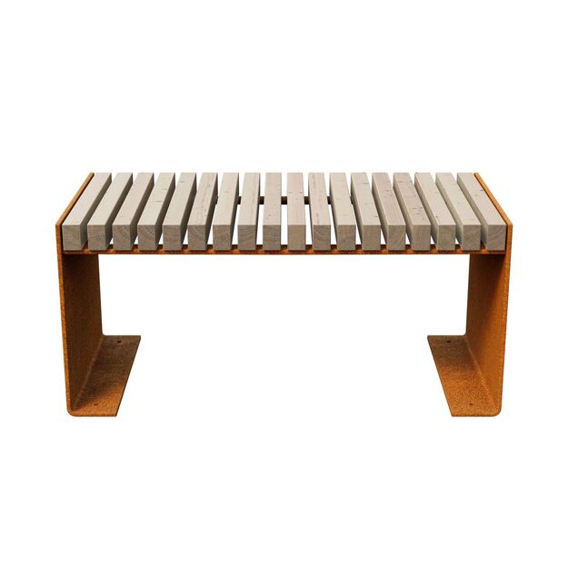 City/garden bench Corten FLANCO A2