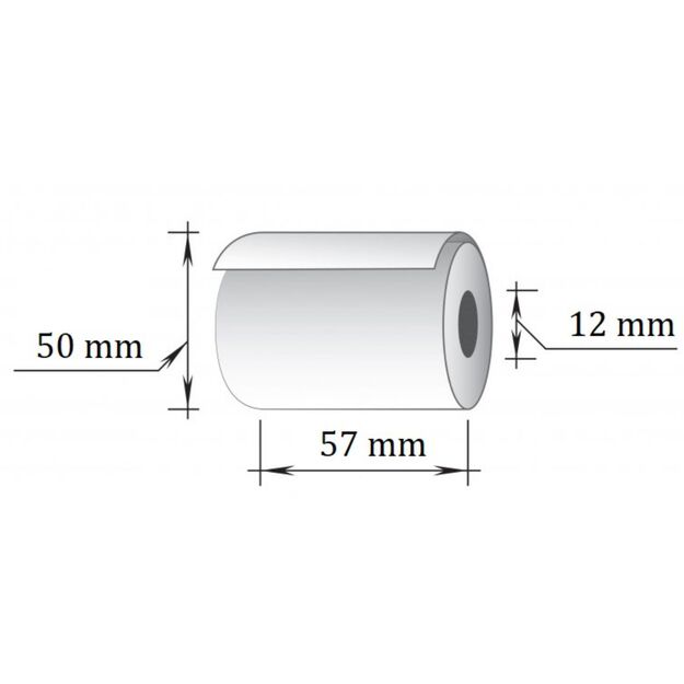 Terminės kasos juostos 57mmx30m(50mm), 10 vnt/pak