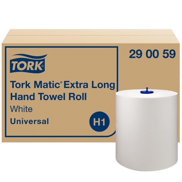 Popieriniai rankšluoščiai TORK UNIVERSAL H1, 290059, 1 sl., 1220 serv., 21 cm x 280 m, balta sp.