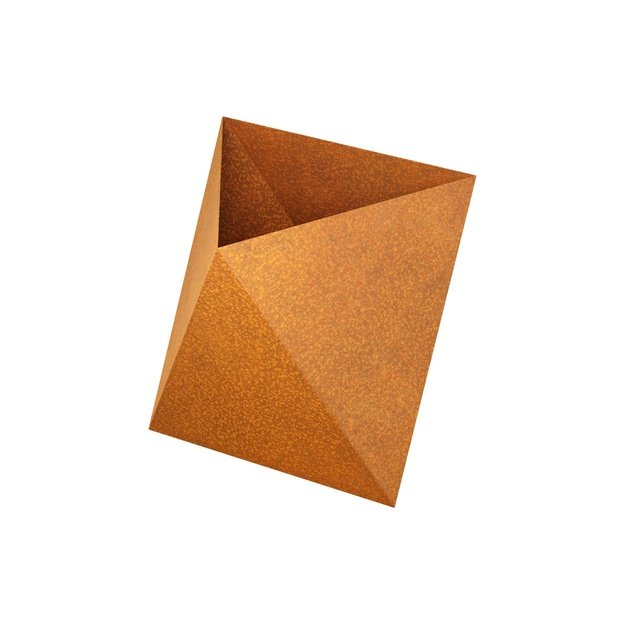 Geometric planter Corten TRIANGULO