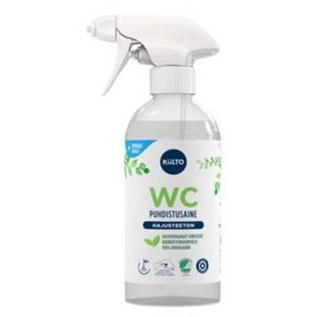 „Kiilto“ biologiškai suyrantis wc valiklis, purškiamas 600ml, 58042