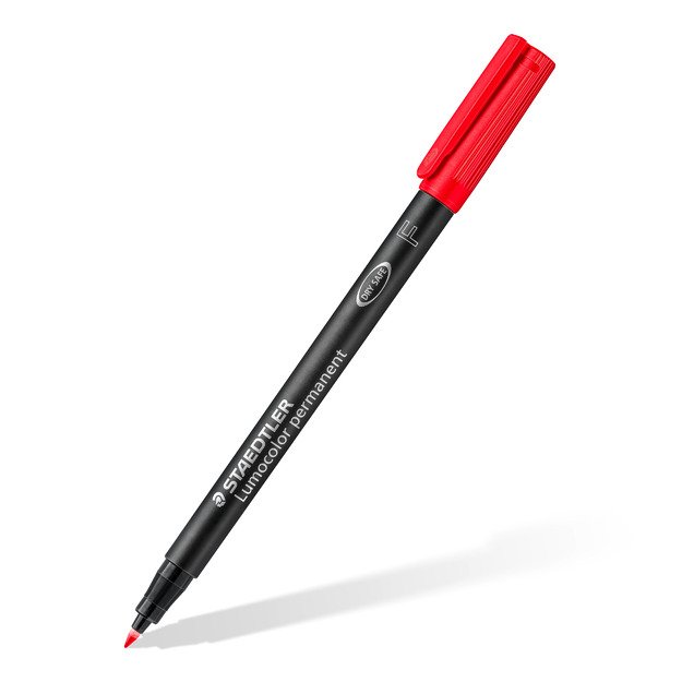 Permanentinis žymeklis  STAEDTLER LUMOCOLOR 318F, 0.6 mm, 4 spalvų rinkinys