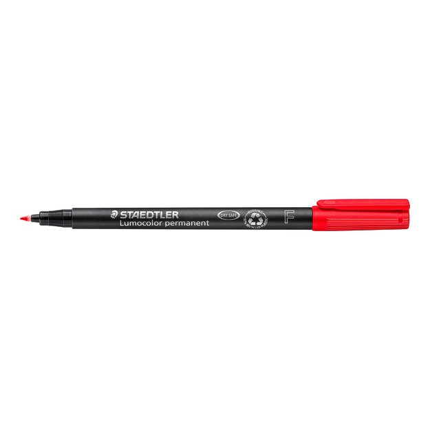 Žymeklis STAEDTLER OHP LUMOCOLOR 317/318, 0,6 mm, RAUDONA
