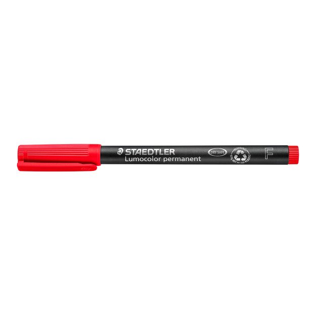 Žymeklis STAEDTLER OHP LUMOCOLOR 317/318, 0,6 mm, RAUDONA