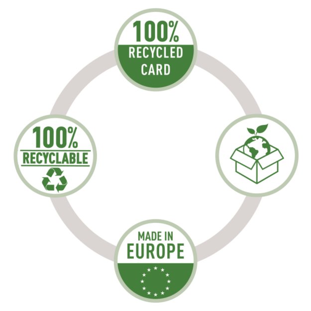 Segtuvas LEITZ 180° Recycle, A4, 80mm, juoda