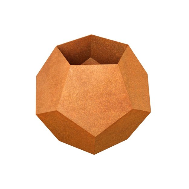 Geometric planter Corten BOLA