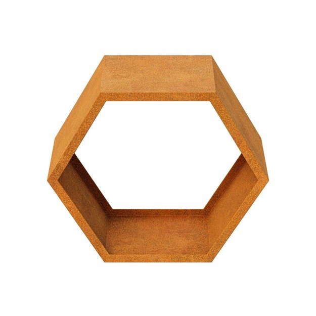 Wood stand Corten LENA SKL NORMAL 800
