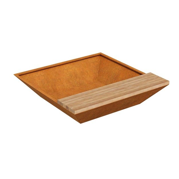 Bench-pot Corten BASTIDOR 5C