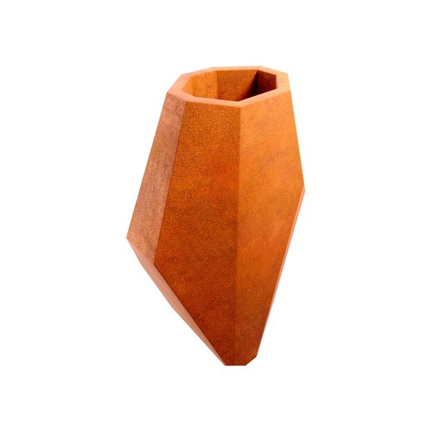 Geometric planter Corten TERRON S