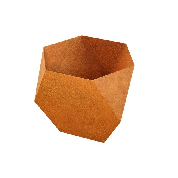 Geometric planter Corten CONTENADOR