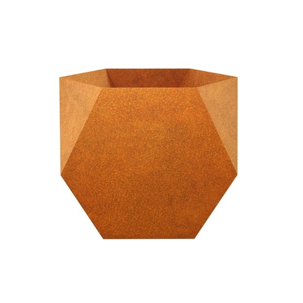 Geometric planter Corten CONTENADOR