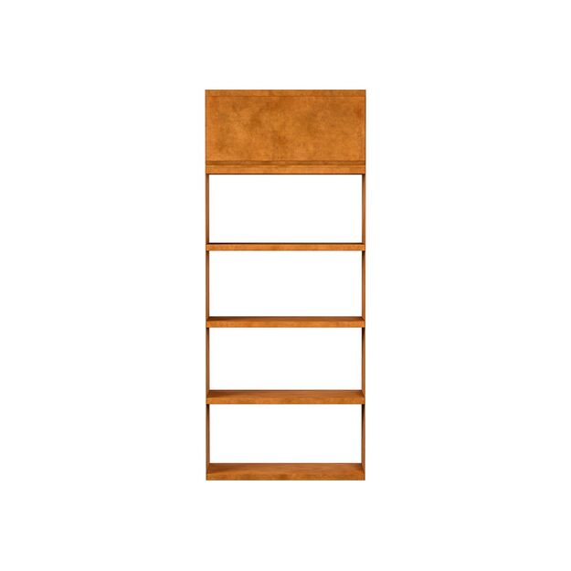 Bookcase with storage space Corten ATILLO 1