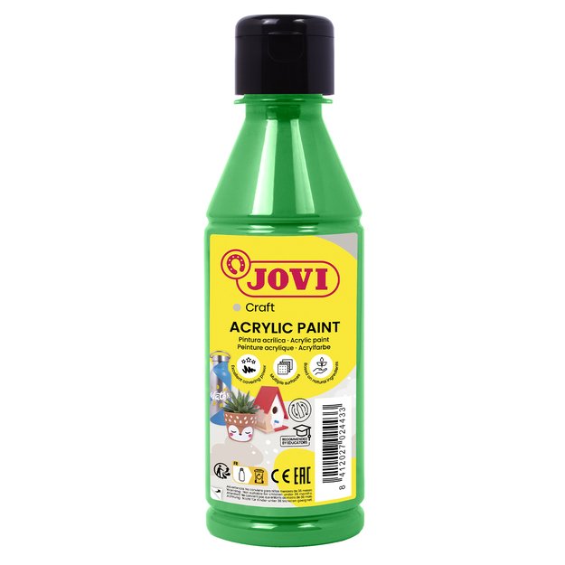 Akriliniai dažai JOVI, 250ml, žalios sp.