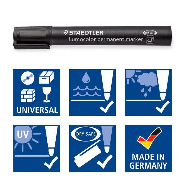 Permanentinis žymeklis STAEDTLER LUMOCOLOR 352, MĖLYNA
