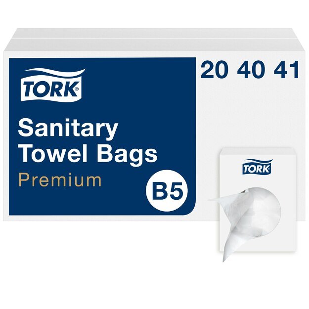 Higieniniai maišeliai TORK B3 204041, baltos spalvos