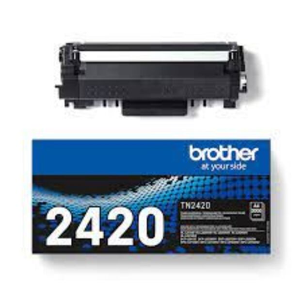 Brother TN-2420 (TN2420), juoda kasetė lazeriniams spausdintuvams, 3000 psl.