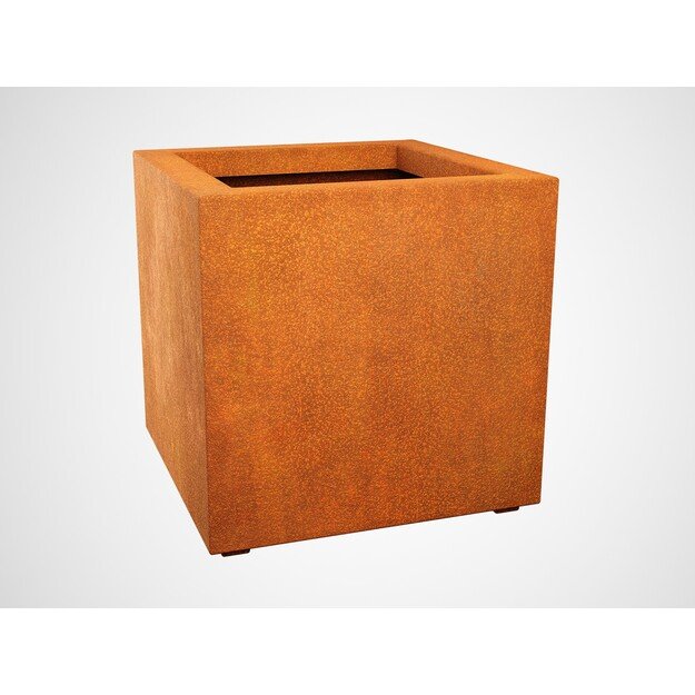 Steel planter Corten CUBO 3