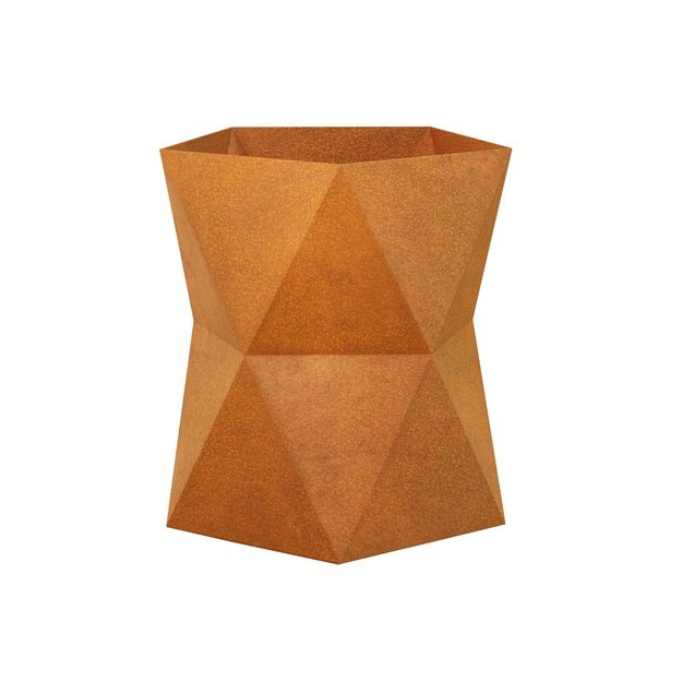 Geometric planter Corten BELLEZA