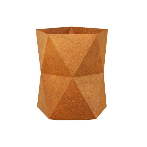 Geometric planter Corten BELLEZA