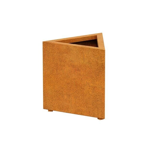 Triangular steel planter Corten TRIANGO 1