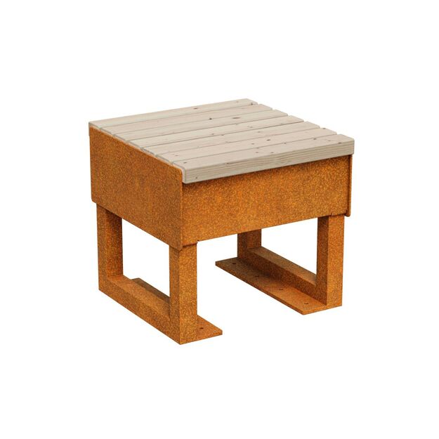 City/garden bench Corten GORDO 1