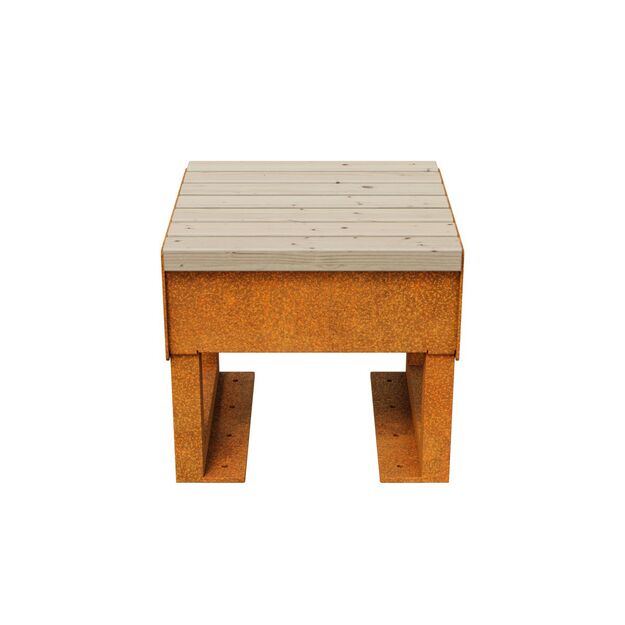 City/garden bench Corten GORDO 1
