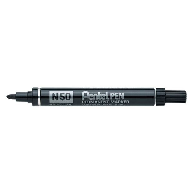 Permanentinis žymeklis PENTEL N50, 2.0mm, juoda