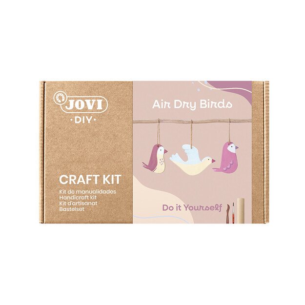 JOVI DIY molio lipdymo rinkinys BIRDS su savaime džiūstančiu moliu