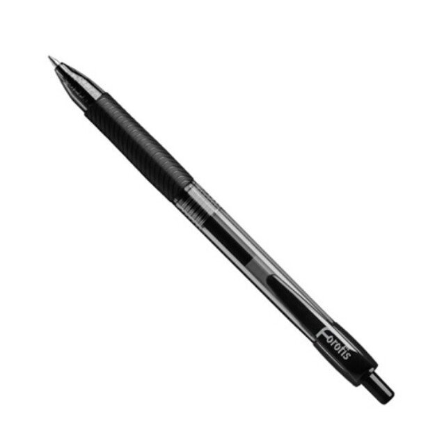 Automatinis gelinis rašiklis COMFORT FOROFIS 0,7mm, juoda sp.