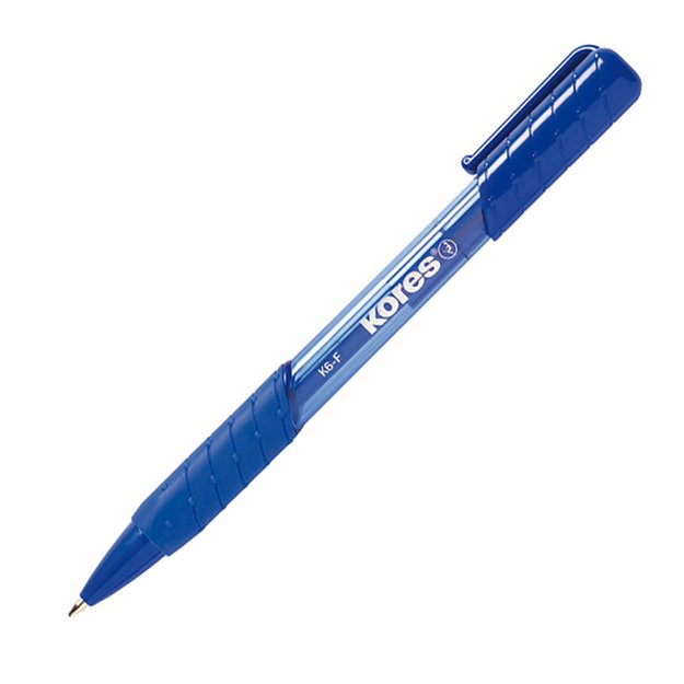 Tušinukas KORES K6-F, 0.5 mm, mėlynos spalvos tušas