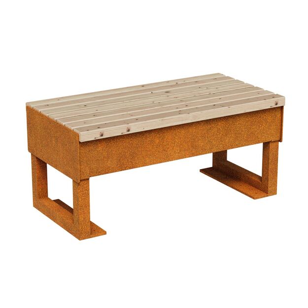 City/garden bench Corten GORDO 2