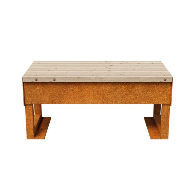City/garden bench Corten GORDO 2
