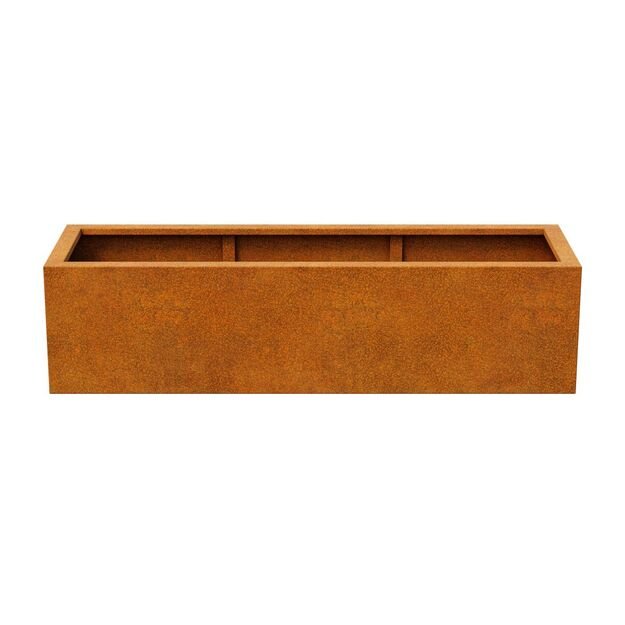 Steel planter bottomless Corten NOFONDO 4