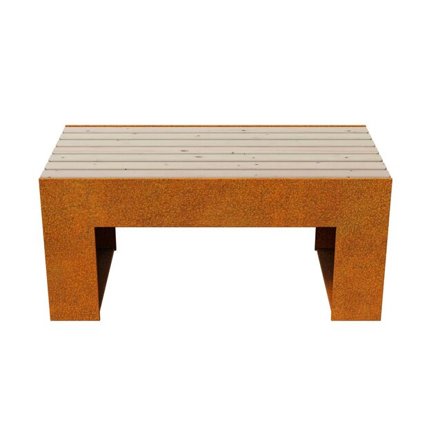 City/garden bench Corten MASETA 2