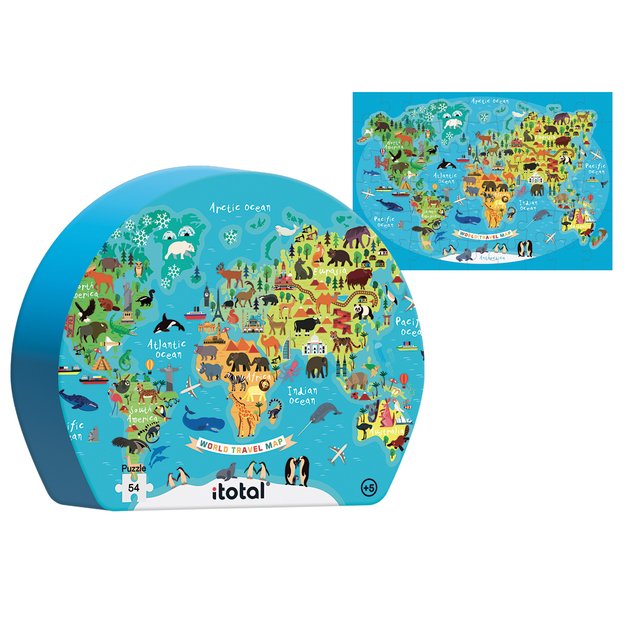 Dėliotnė Itotal WORLD TRAVEL MAP