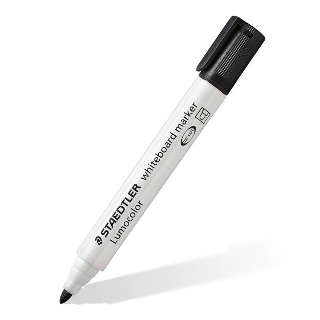 Žymeklis baltai lentai STAEDTLER LUMOCOLOR 351, 2 mm, JUODA