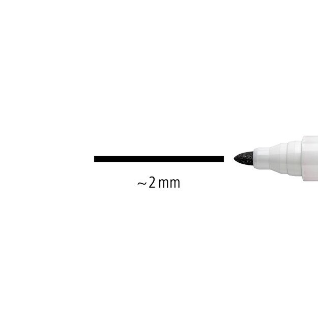 Žymeklis baltai lentai STAEDTLER LUMOCOLOR 351, 2 mm, JUODA