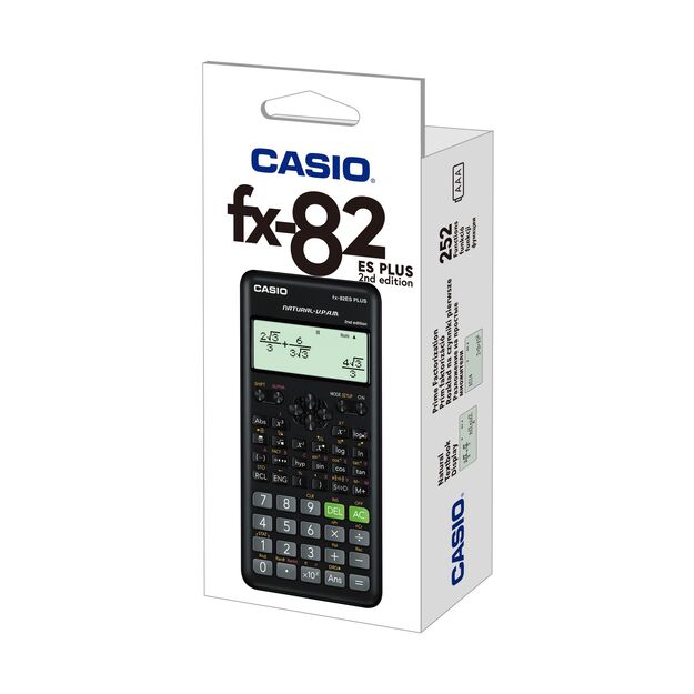 Mokslinis skaičiuotuvas CASIO FX-82ES PLUS II, 80 x 162 x 13.8 mm