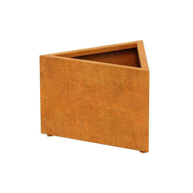 Triangular steel planter Corten TRIANGO 3