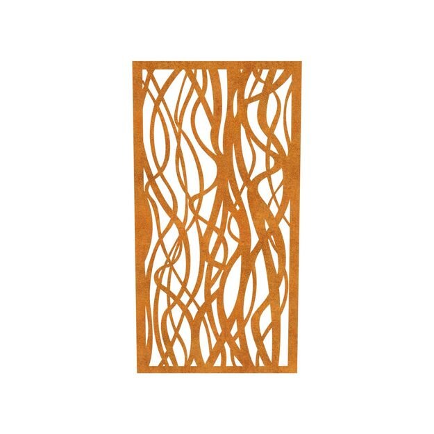 Corten openwork garden panel DECORA 9