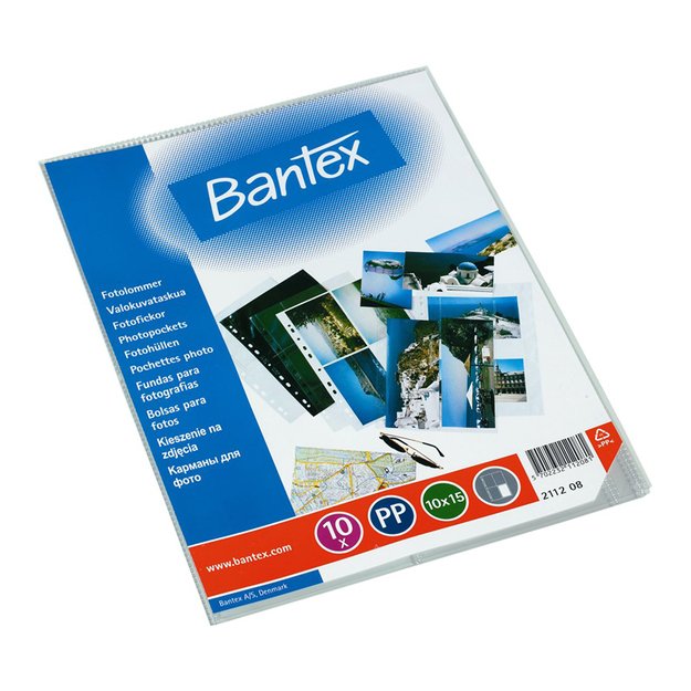 Įmautės nuotraukoms BANTEX 10x 15 mm, (pak. -10 vnt.), skaidri