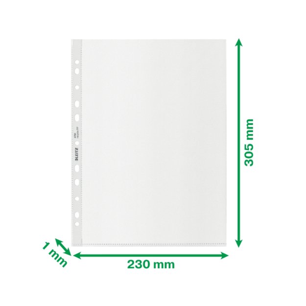 Įmautės Leitz Recycle CO2 Neutral, A4, 100mic, 25vnt.,  matinės sp.